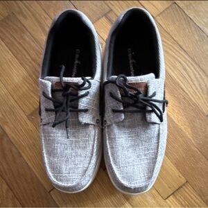 Gray Casual Men's Canvas Lace-Up Shoes